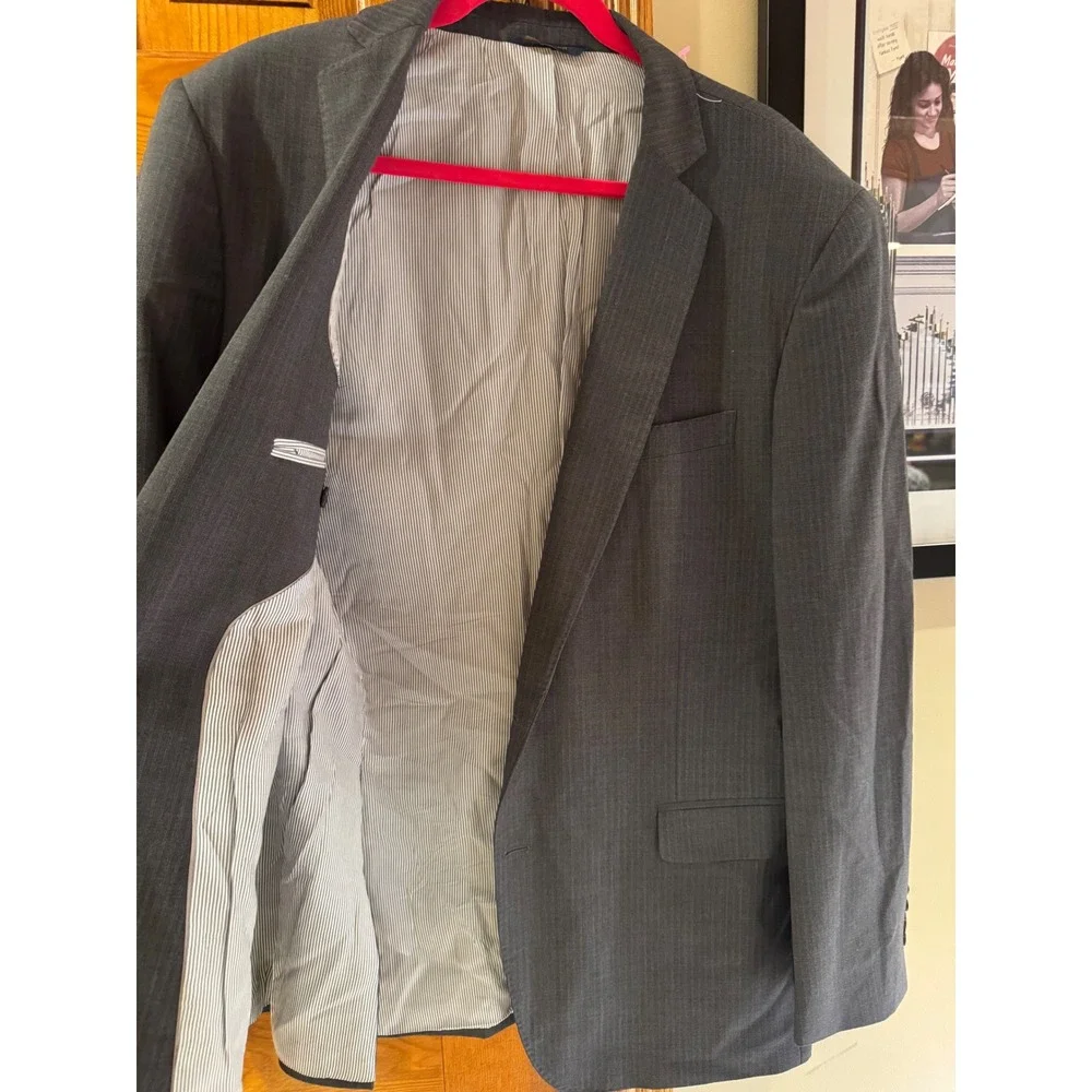 Brooks Brothers Explorer Regent‎ Fit Blazer 44R Gray Wool Blend 2 Button Coat